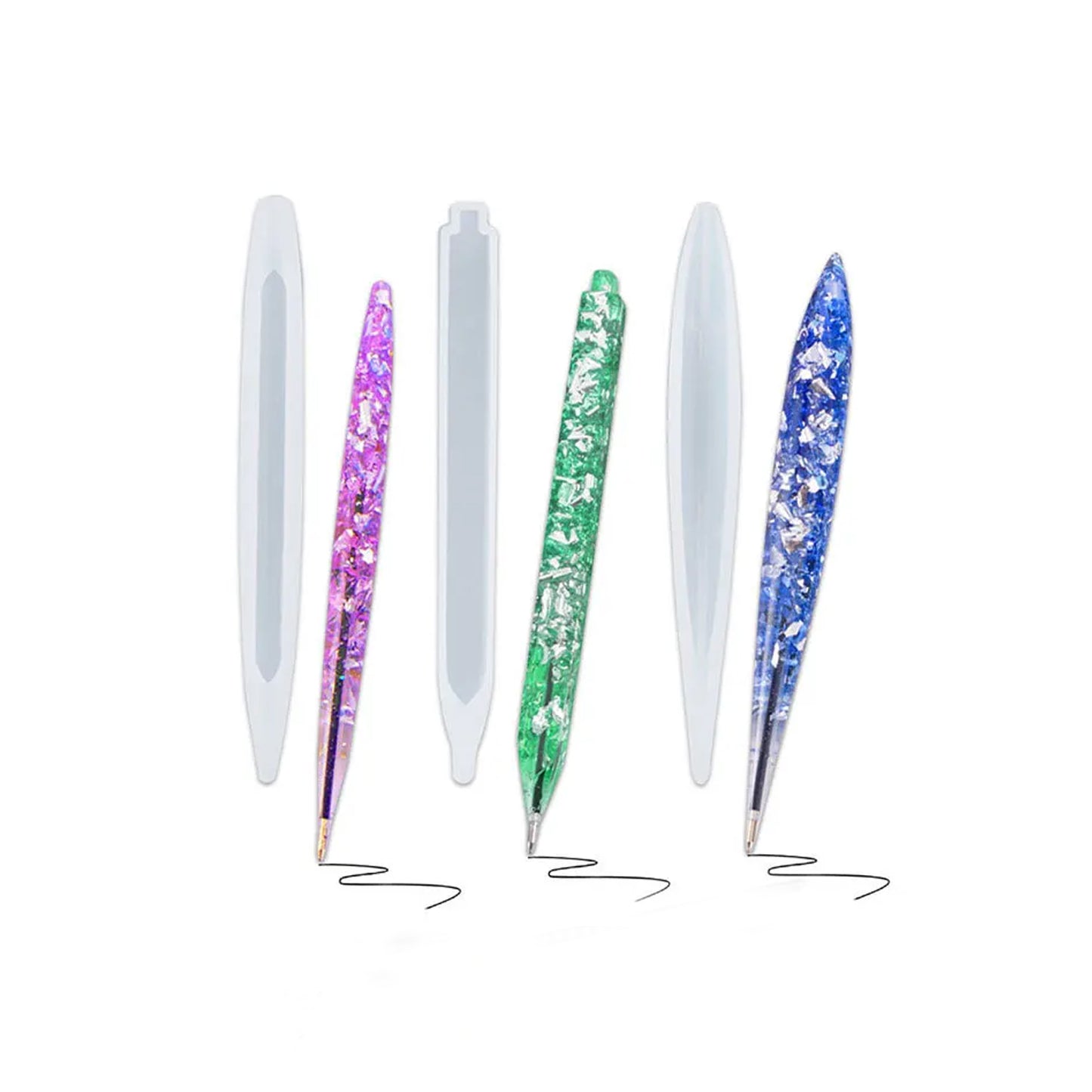 3 Pcs Pen Silicone Mould