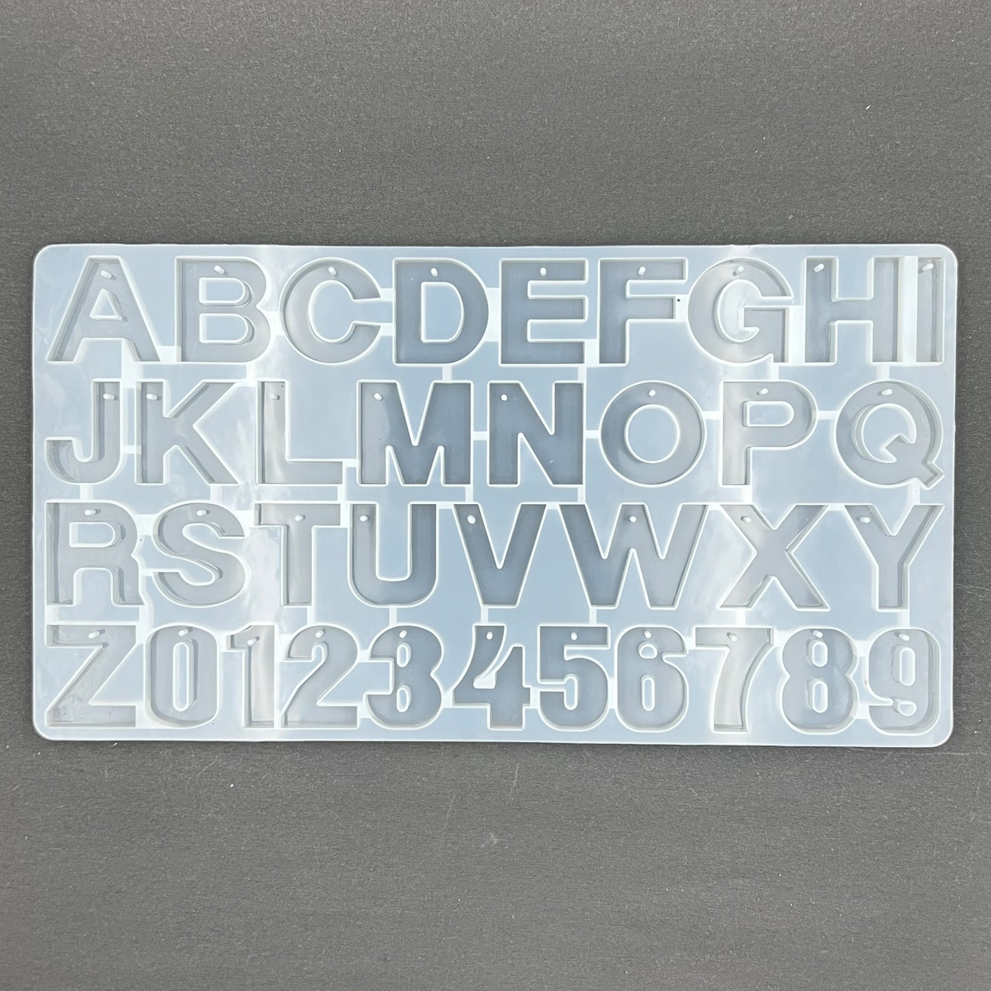 Alphabet Keychain Mould With Hole