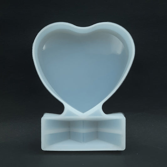 Small Heart With Stand PhotoFrame Making Silicone Mould