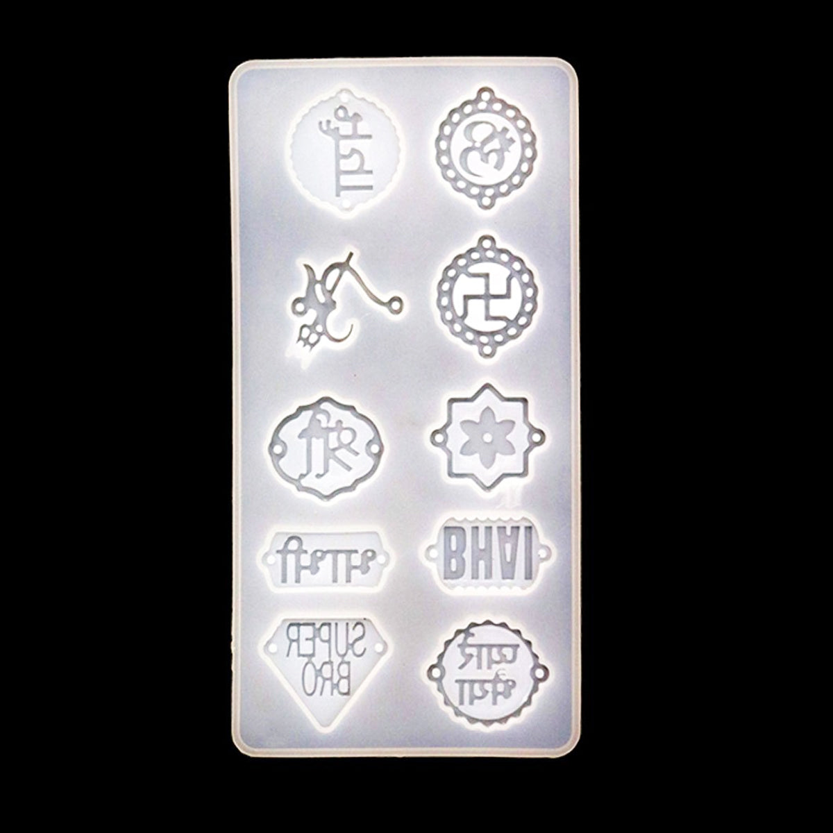 Super Bro Rakhi Silicone Mould
