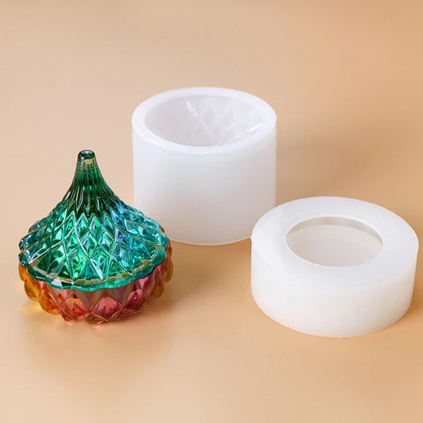 Drop Shape Gift Storage Box Silicone Mould