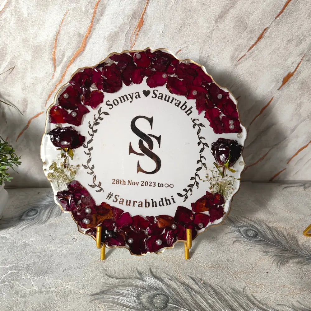 8 Inch Round Agate Silicone PhotoFrame Mould