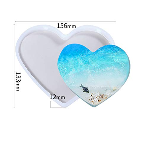 7 Inch Heart PhotoFrame Silicone Mould