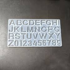 Front Pouring Alphabet Silicone Mould With Holes