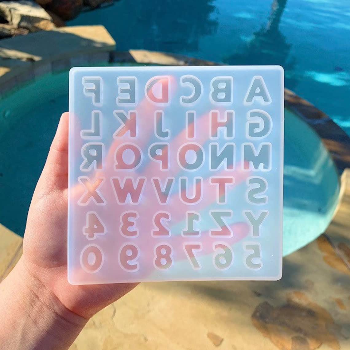 Small Alphabet Keychain Mould